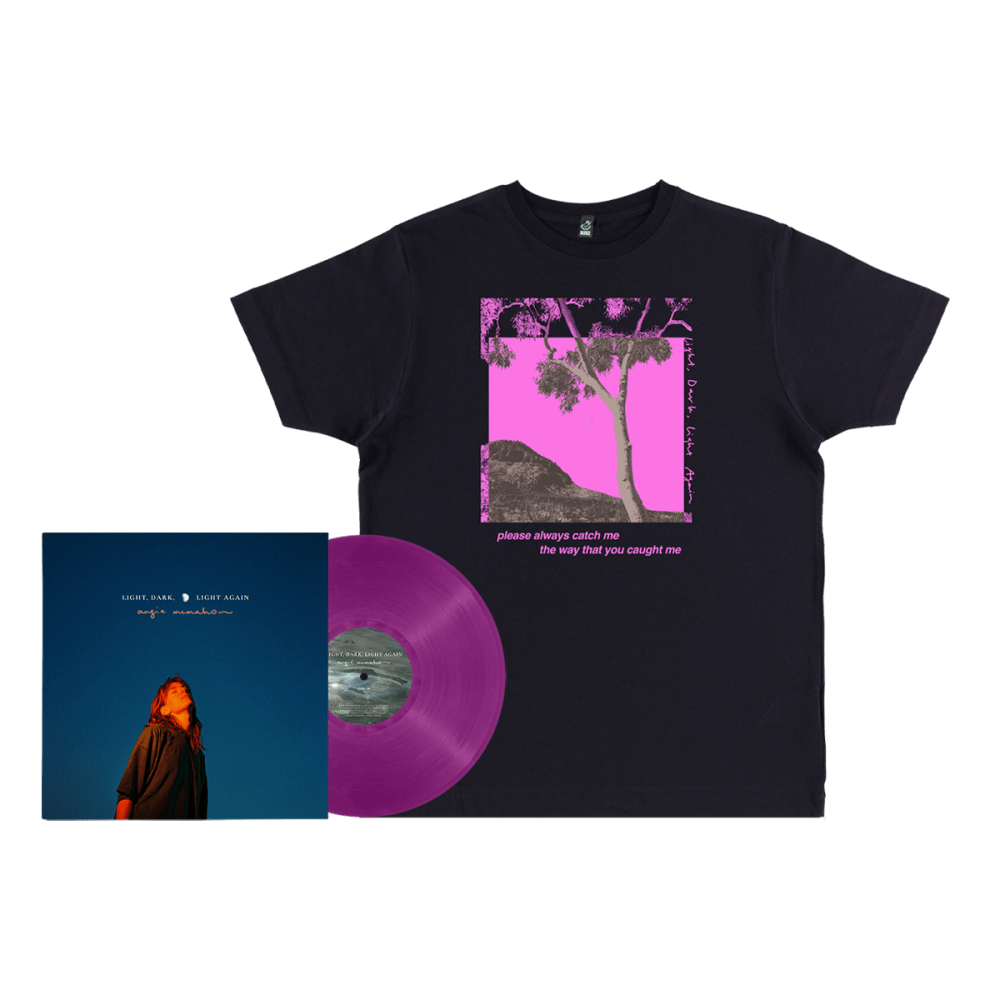 Angie McMahon - Light, Dark, Light Again Purple Vinyl [Exclusive] + Navy Blue T-Shirt