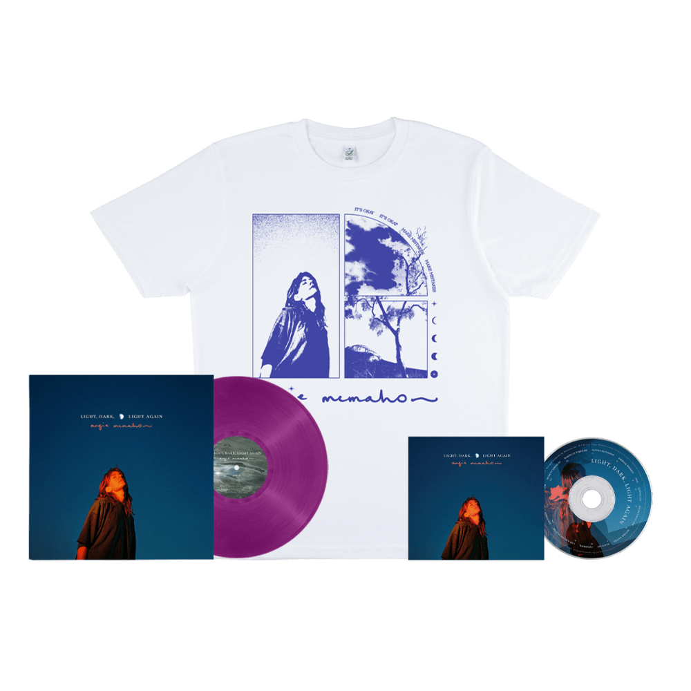 Angie McMahon - Light, Dark, Light Again CD + Purple Vinyl [Exclusive] + White T-Shirt