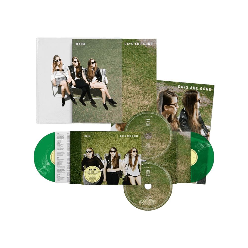 HAIM - Days Are Gone 10th Anniversary Deluxe Edition 2-Disc CD-Green Double Heavyweight Vinyl