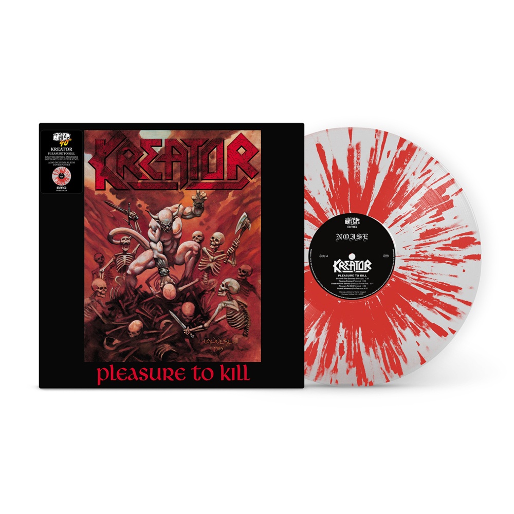 Kreator - Pleasure to Kill Clear Red Splatter Vinyl