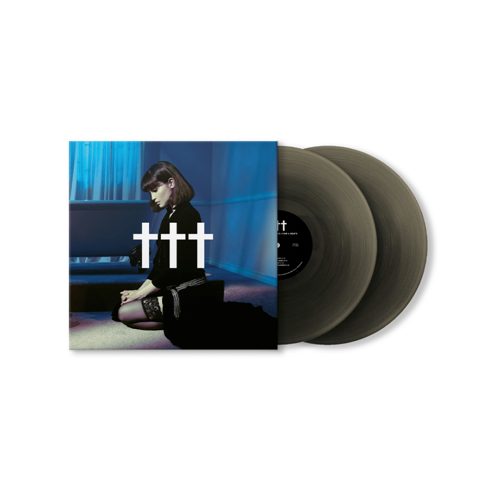 Crosses - Goodnight-God Bless-I Love U-Delete Black Ice Coloured Double-Vinyl