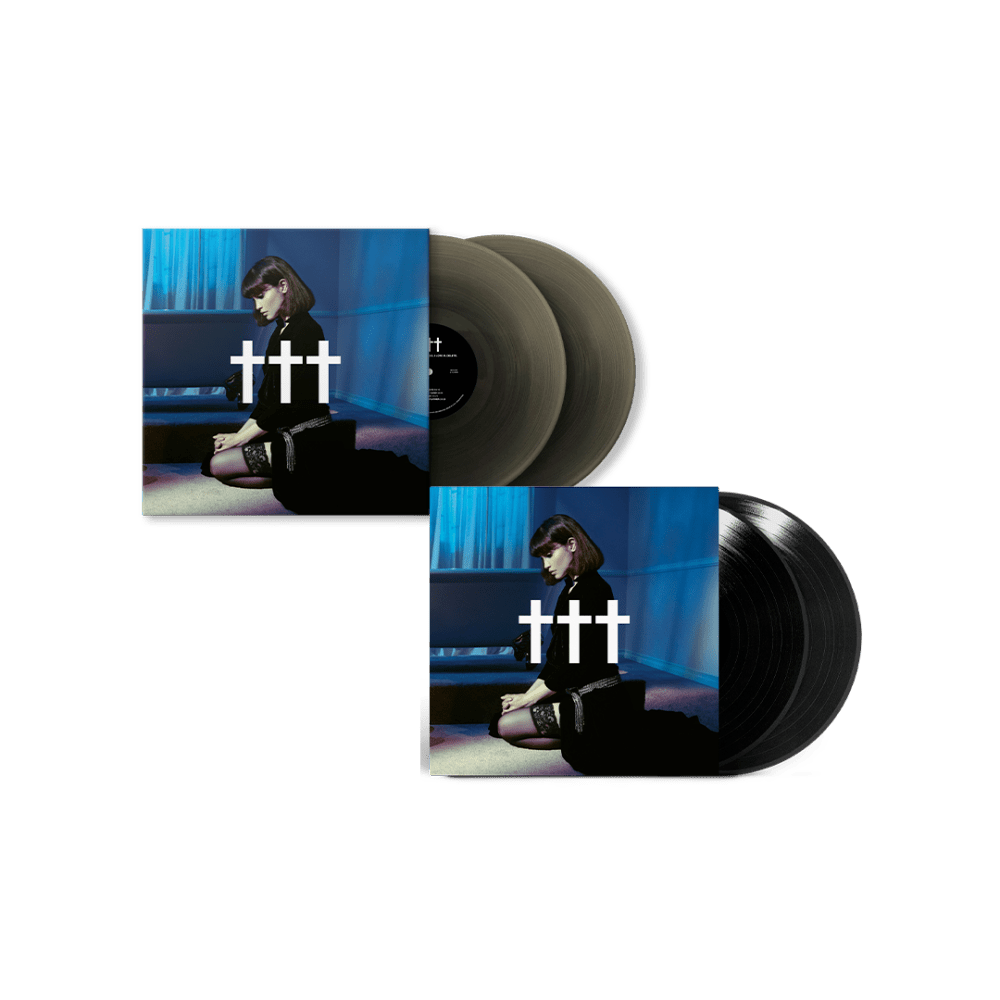 Crosses - Goodnight-God Bless-I Love U-Delete Black Ice Coloured-Black Double-Vinyl