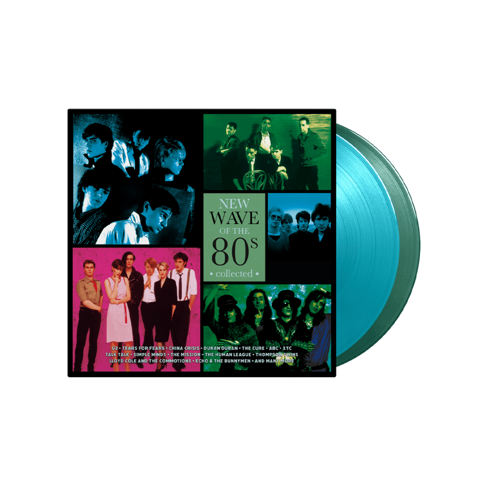 Various Artists - New Wave Of The 80s Collected Moss Green-Turquoise Double Heavyweight Vinyl