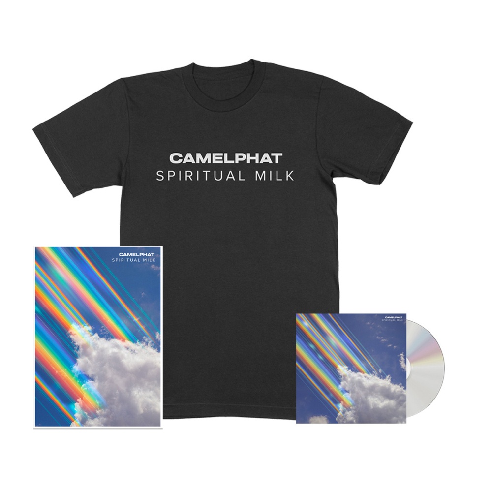 CamelPhat - Spiritual Milk CD + Spiritual Milk Album Cover T-Shirt (Inc Signed Print)