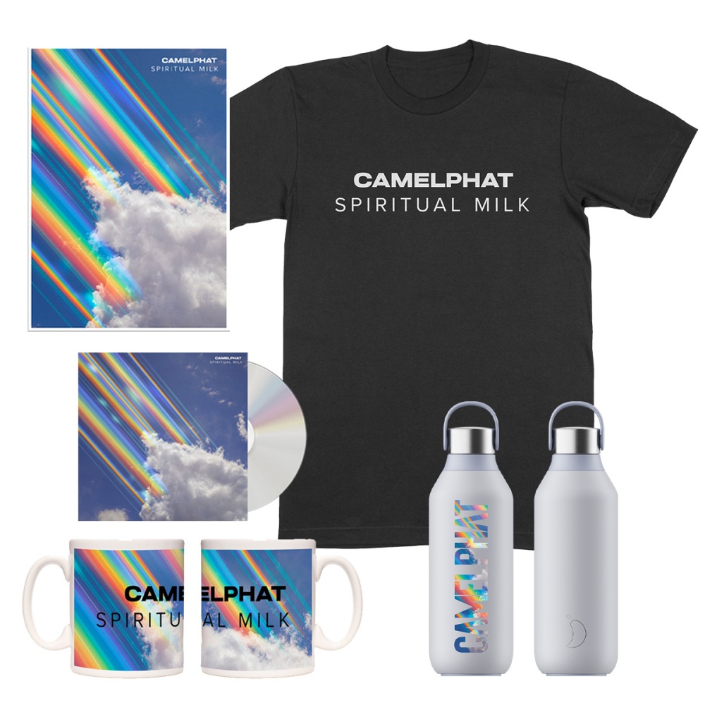 CamelPhat - Spiritual Milk CD + Spiritual Milk Album Cover T-Shirt + Chilly's Water Bottle [Ltd Edition] + Mug (Inc Signed Print)