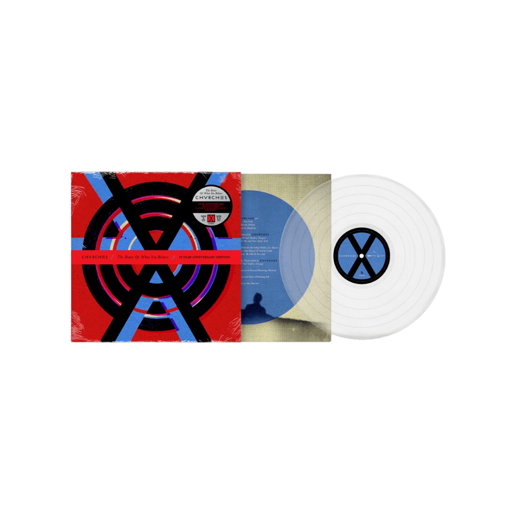 Chvrches Vinyl - The Bones Of What You Believe 10th Anniversary Edition Clear Vinyl