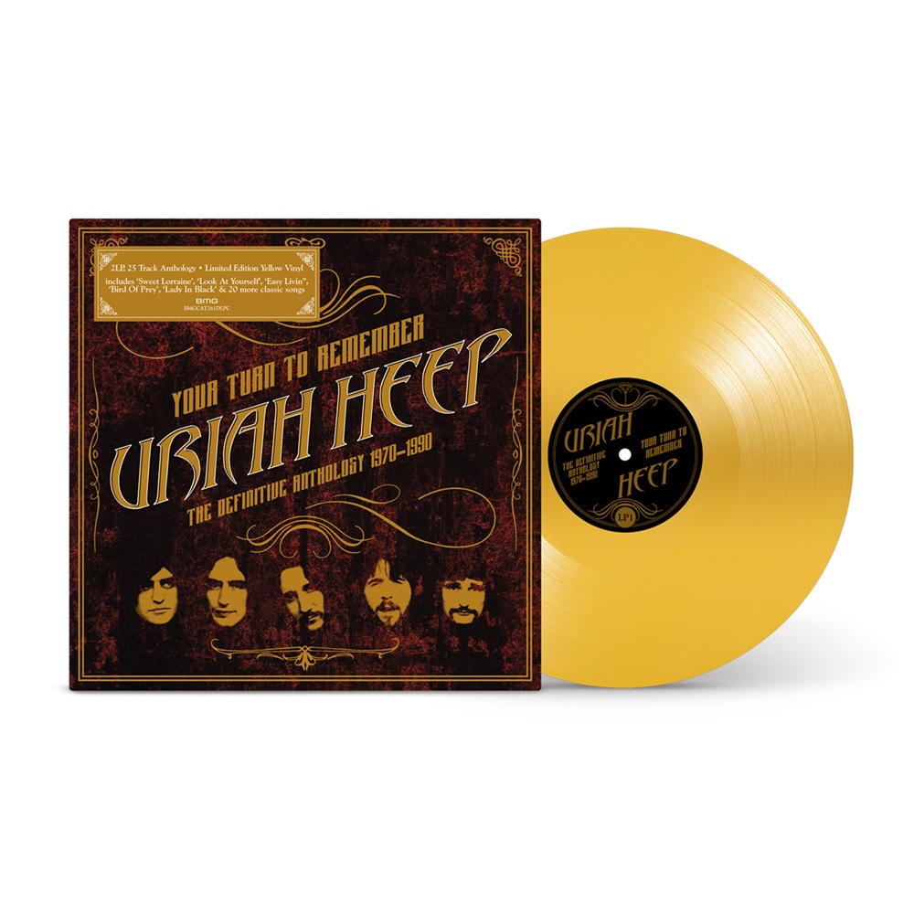 Uriah Heep - Your Turn To Remember: The Definitive Anthology 1970-1990 Yellow Double-Vinyl