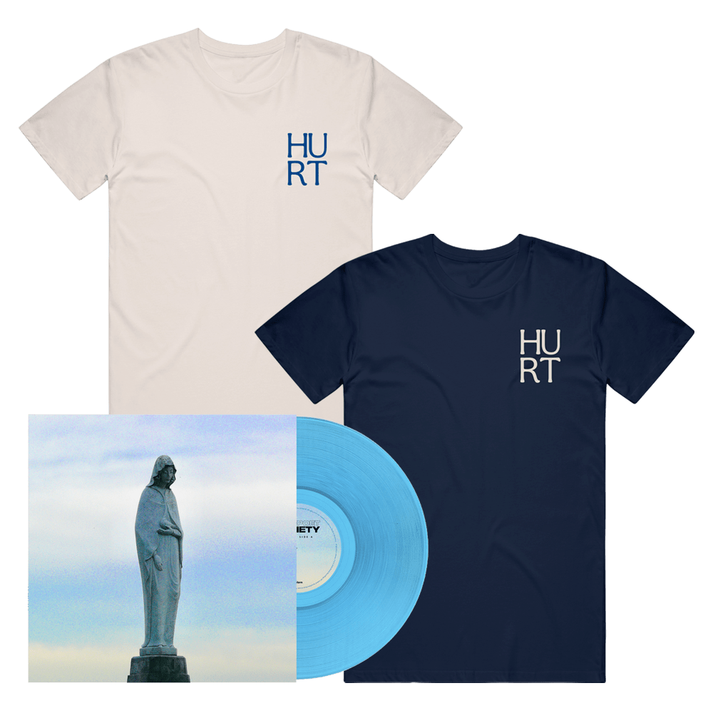 Dead Poet Society T-Shirt - FISSION Curacao Blue Double Vinyl + Hurt T-Shirt