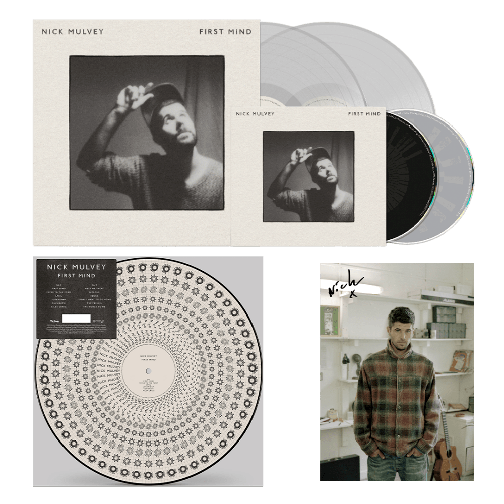 Nick Mulvey Print - First Mind 2LP Clear Colour Vinyl + Zoetrope Picture Disc + 2CD Album + Signed Print