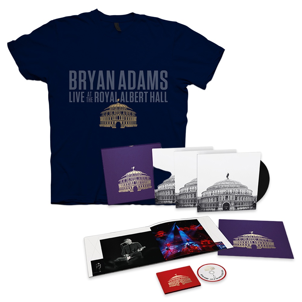 Bryan Adams - Live At The Royal Albert Hall Vinyl Boxset-Navy T-Shirt