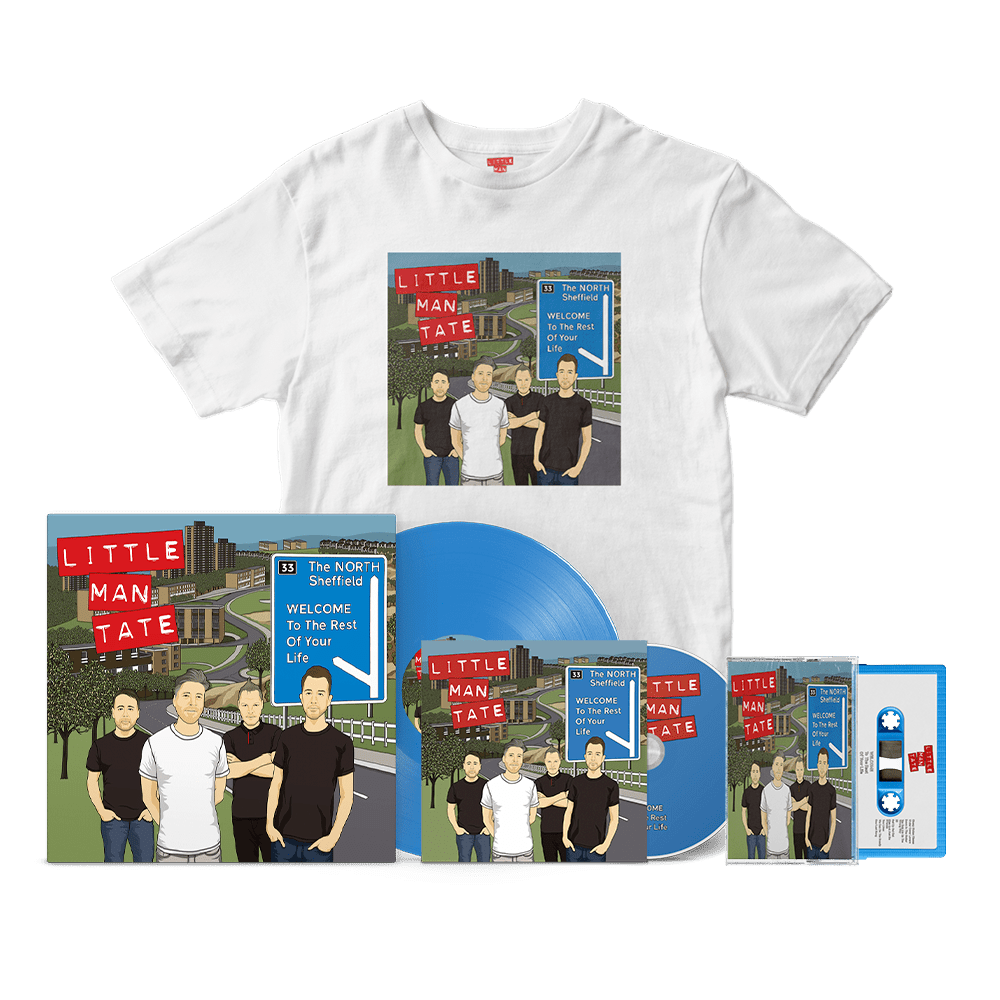 Little Man Tate - Welcome To The Rest Of Your Life Colour Vinyl Signed + CD Signed + Cassette + Album Cover T-Shirt