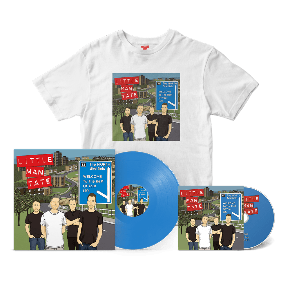 Little Man Tate - Welcome To The Rest Of Your Life Colour Vinyl Signed + CD Signed + Album Cover T-Shirt