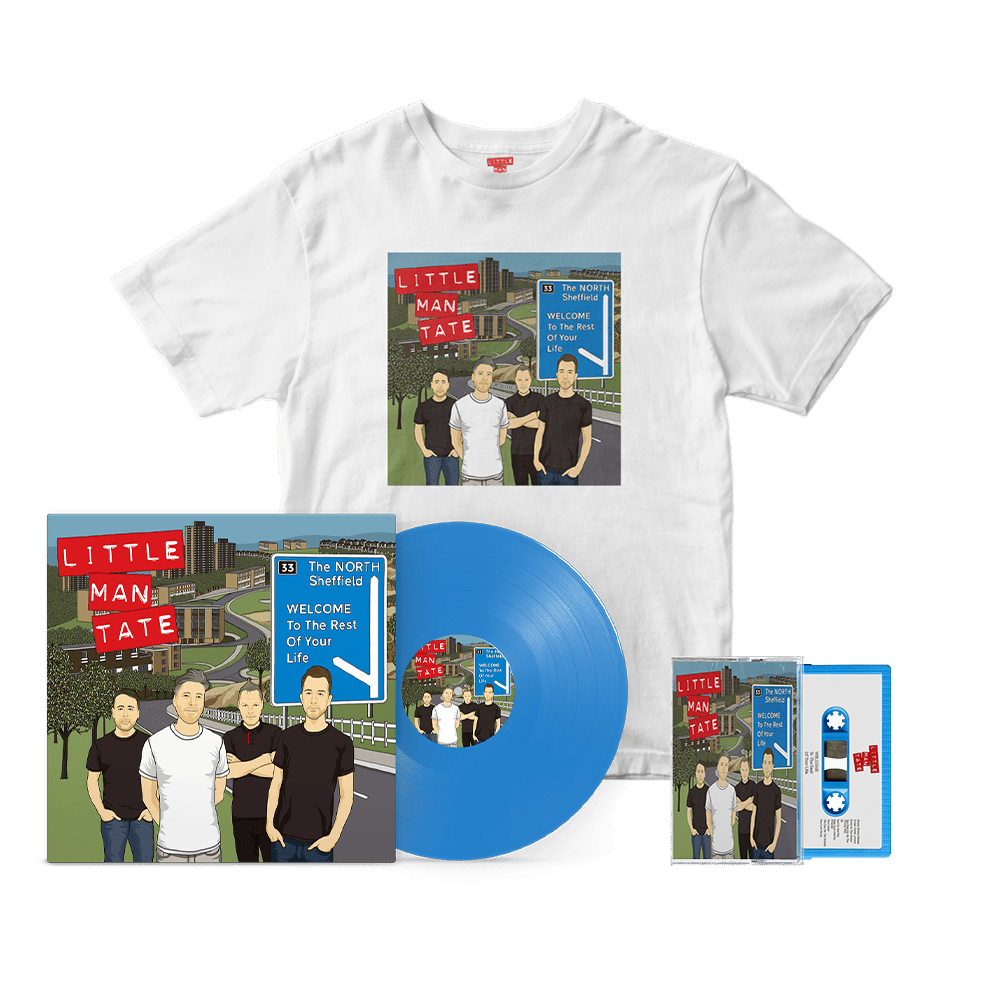 Little Man Tate - Welcome To The Rest Of Your Life Colour Vinyl Signed + Cassette + Album Cover T-Shirt