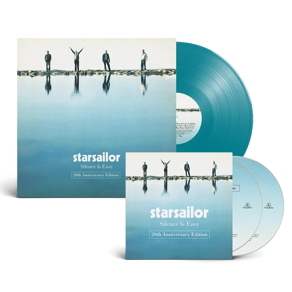 Starsailor Print – Silence Is Easy 20th Anniversary Edition Deluxe 2CD + Aqua Blue Vinyl + Signed Print