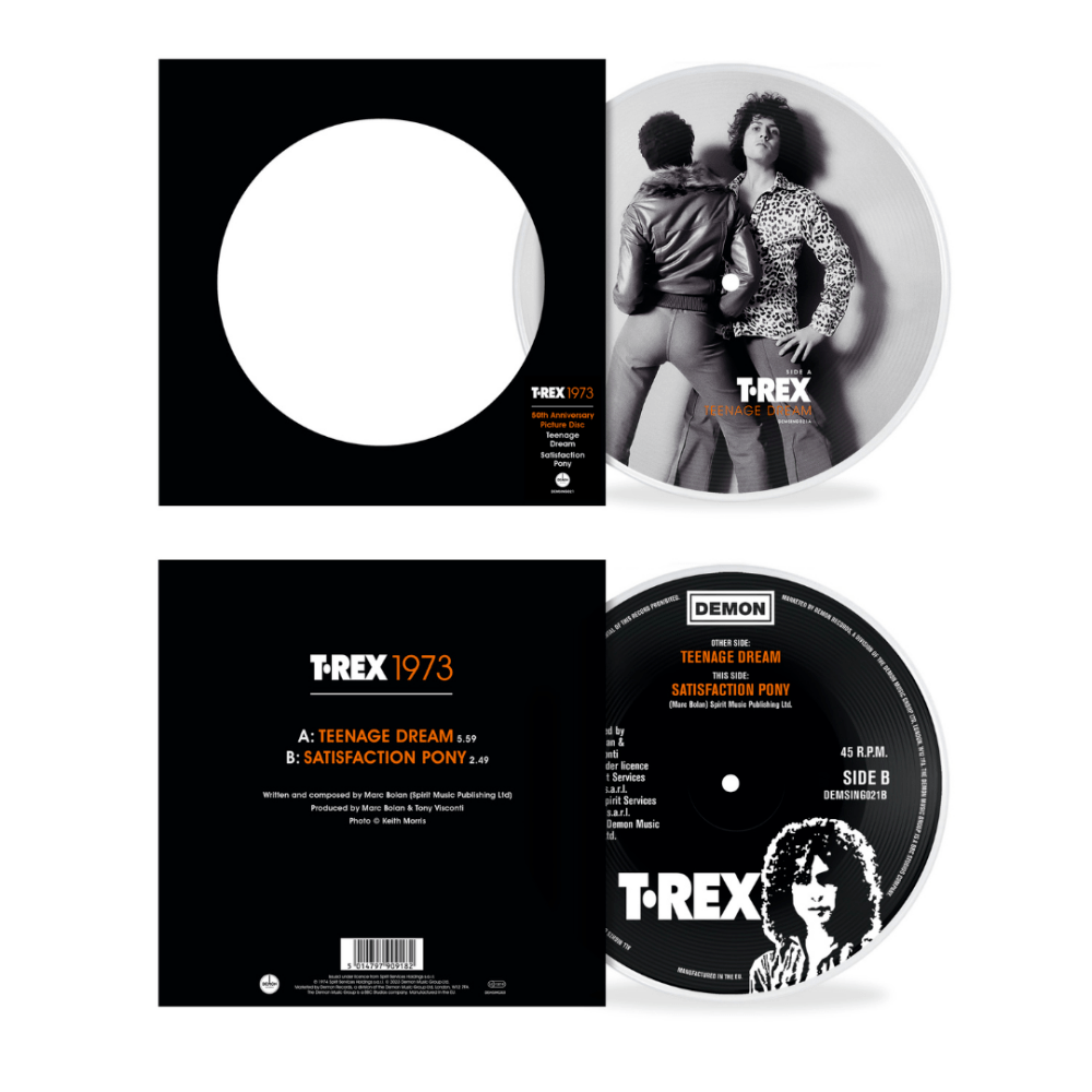 T. Rex - Teenage Dream 50th Anniversary 7" Picture Disc 7-Inch Vinyl