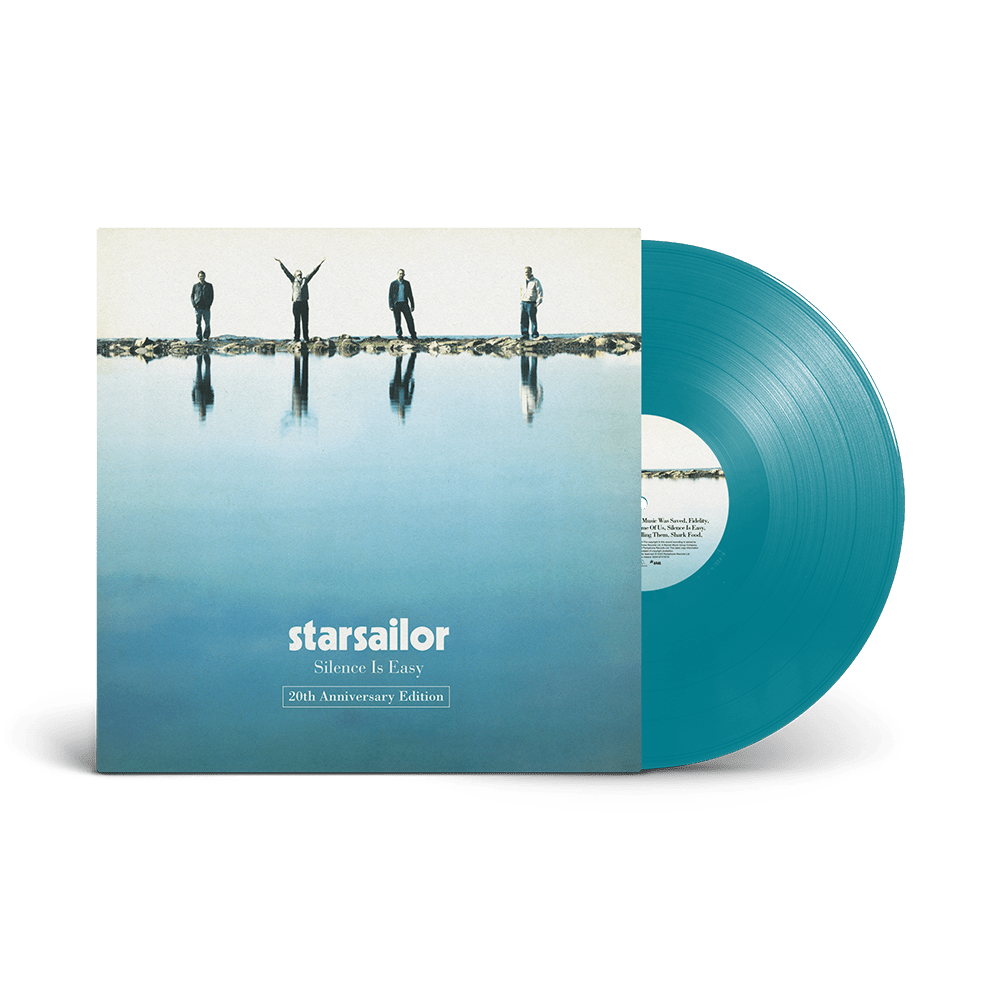 Starsailor Print - Silence Is Easy 20th Anniversary Edition Aqua Blue Vinyl + Signed Print