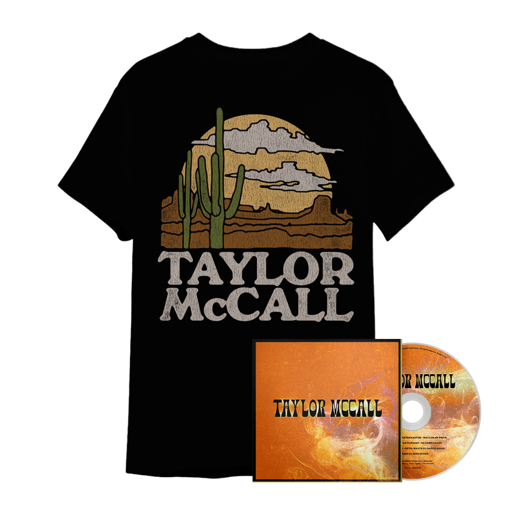 Taylor McCall T-Shirt – Taylor McCall Limited Edition Slipcase CD + Desert T-Shirt