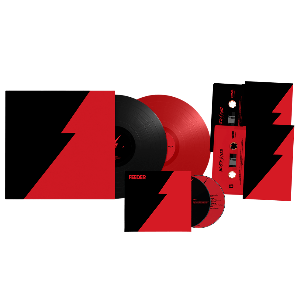 Feeder - Black / Red Double CD Signed + Black/Red Double Vinyl + Choice of Cassette