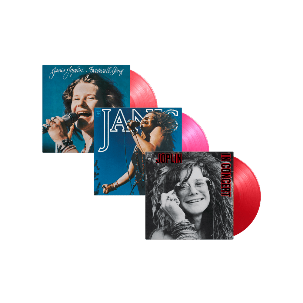 Janis Joplin - Joplin In Concert Red 2LP + Janis Magenta 2LP+ Farewell Song Red & White Marbled LP