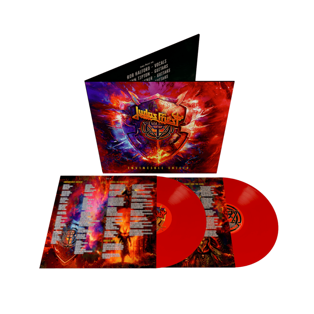 Judas Priest Vinyl - Invincible Shield Red Double Heavyweight Vinyl