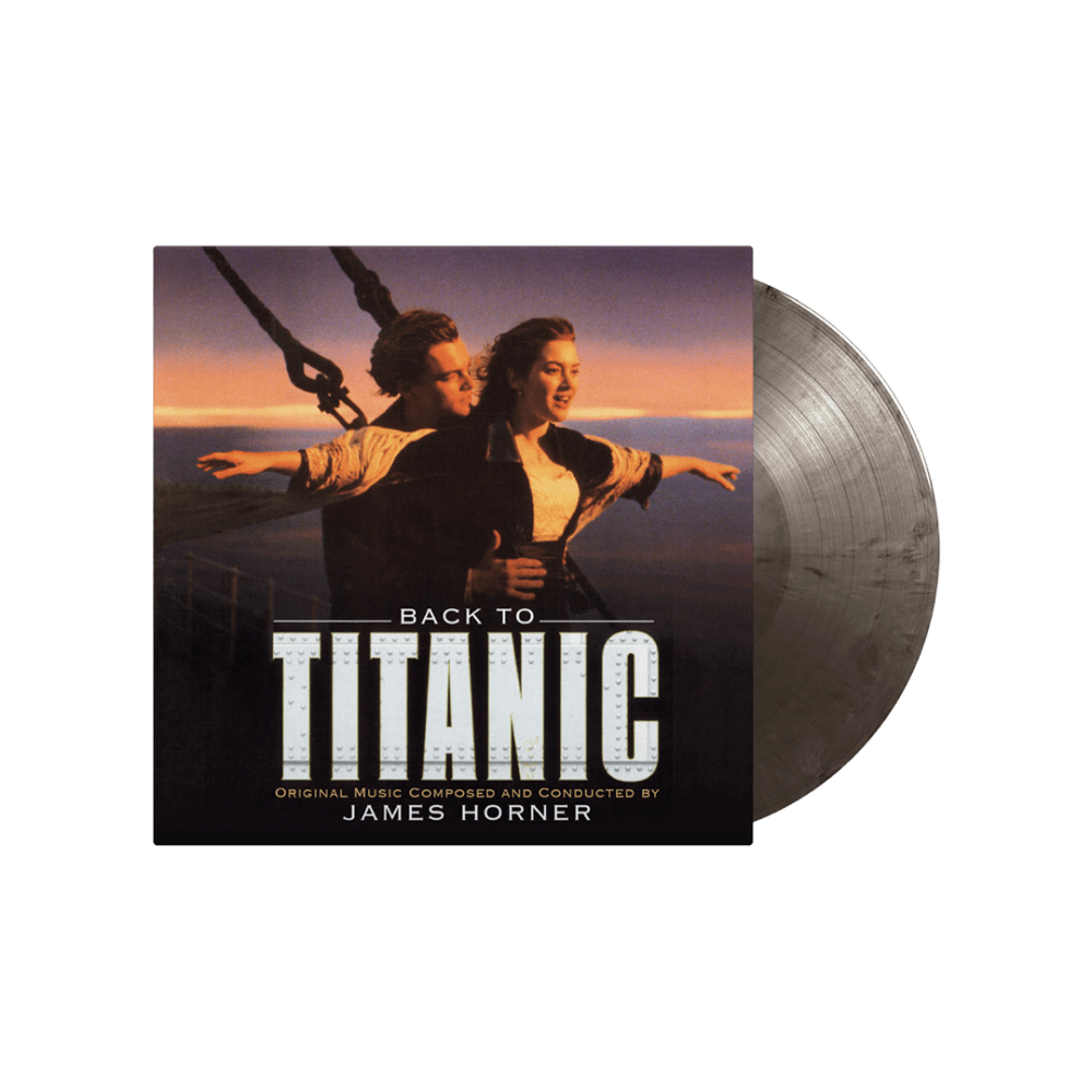 James Horner - Back To Titanic Silver & Black Marbled Double Heavyweight Vinyl