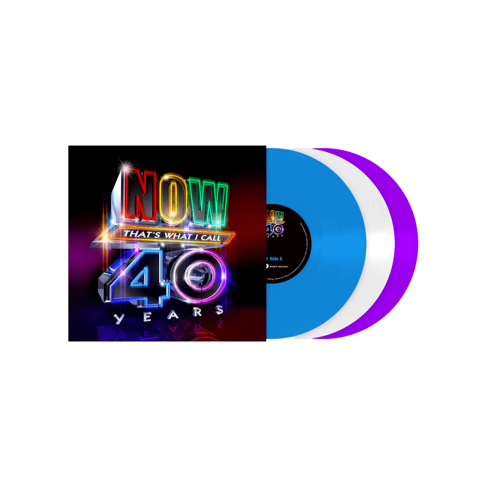 Various Artists - NOW Thats What I Call 40 Years Blue-White-Purple Triple Vinyl