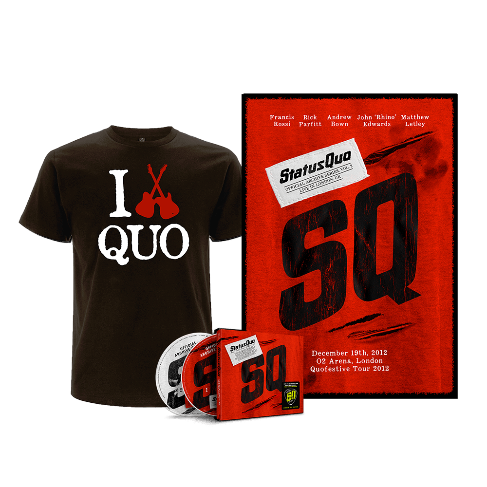 Status Quo - Official Archive Series Vol. 2 - Live In London Double CD + T-Shirt + Poster