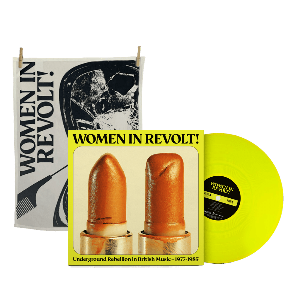 Women In Revolt! Towel - Women In Revolt! Neon Yellow Vinyl & Tea Towel