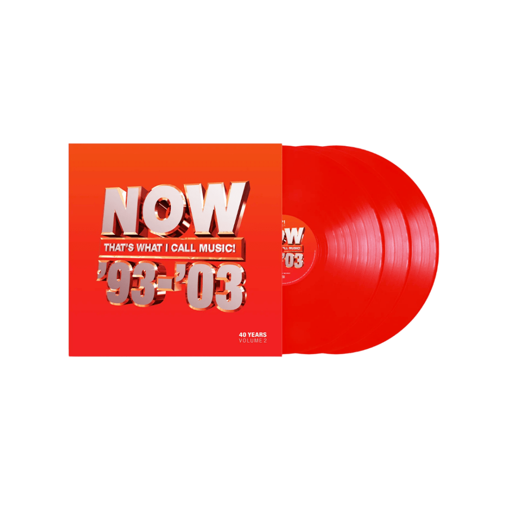 Various Artists Vinyl - NOW That's What I Call 40 Years Volume 2 - 1993-2003 Red Triple Vinyl