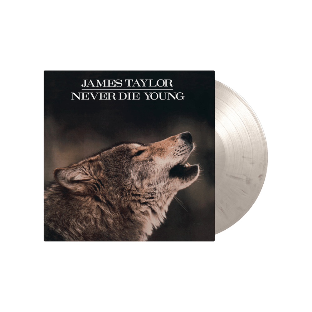 James Taylor - Never Die Young White & Black Marbled Heavyweight Vinyl