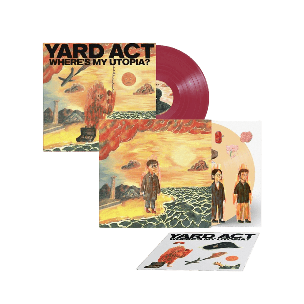 Yard Act Vinyl - Where's My Utopia Maroon + Yellow Vinyl