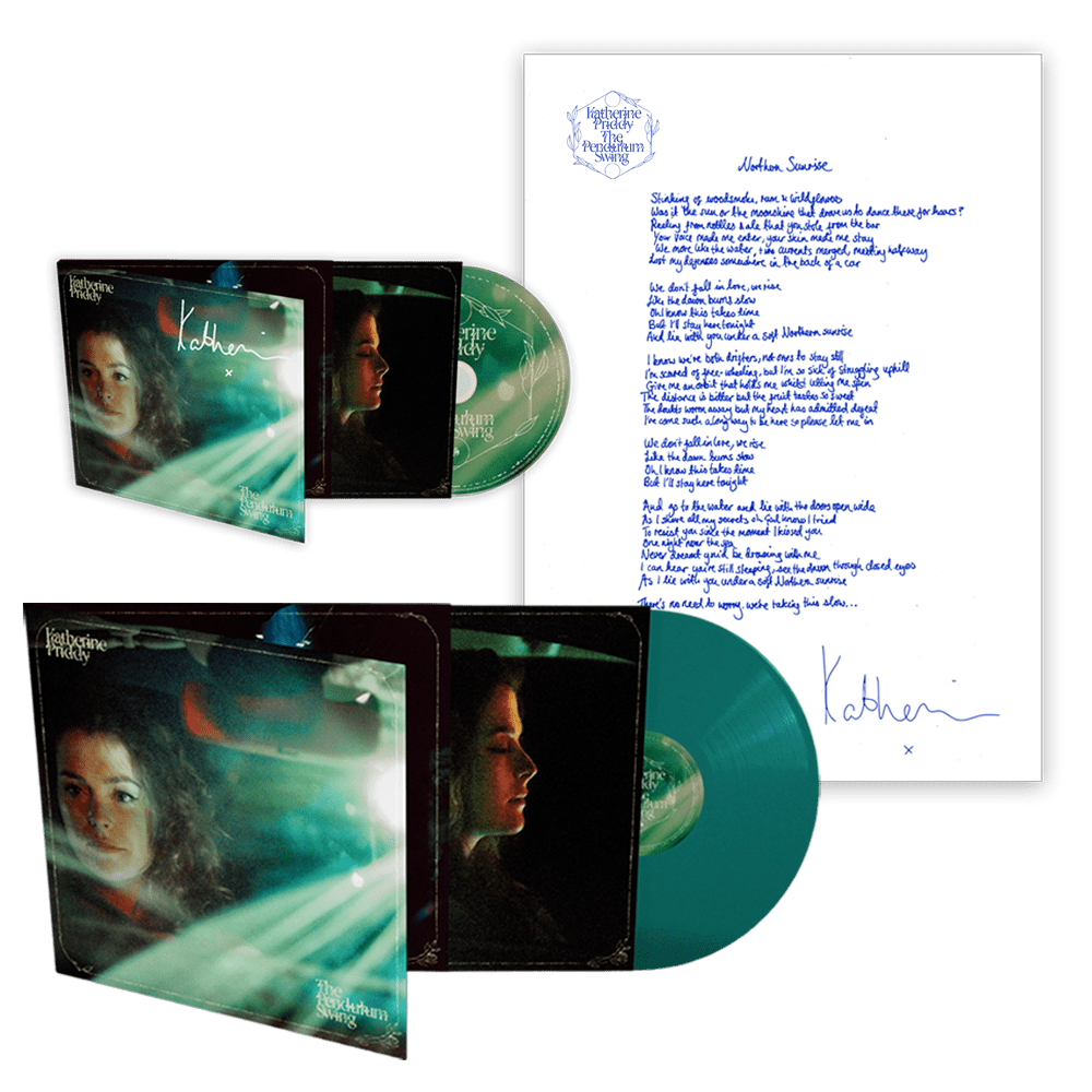 Katherine Priddy Sheet - The Pendulum Swing Signed CD + Green Vinyl Includes Free Signed Lyric Sheet