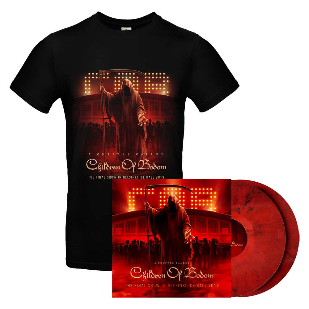 Children Of Bodom - A Chapter Called Children of Bodom Final Show in Helsinki Ice Hall 2019 Red Marble Double-Vinyl-T-Shirt