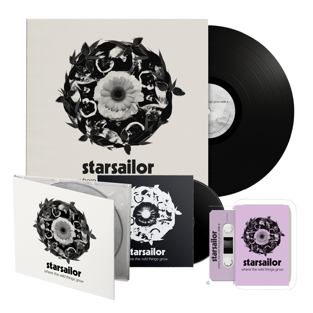 Starsailor - Where The Wild Things Grow Lily Edition Black Heavyweight Vinyl-CD-Lilac Cassette