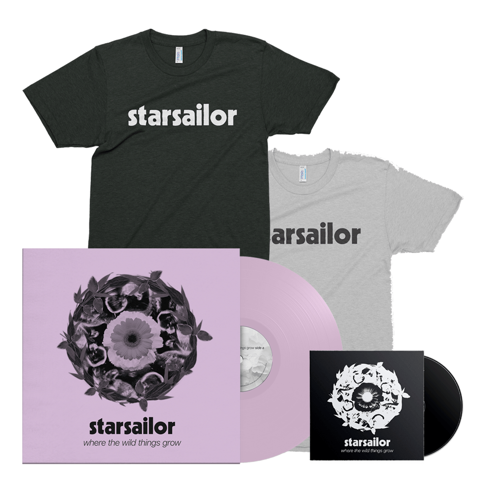 Starsailor - Where The Wild Things Grow Exclusive Lilac (Signed) Vinyl + T-Shirt