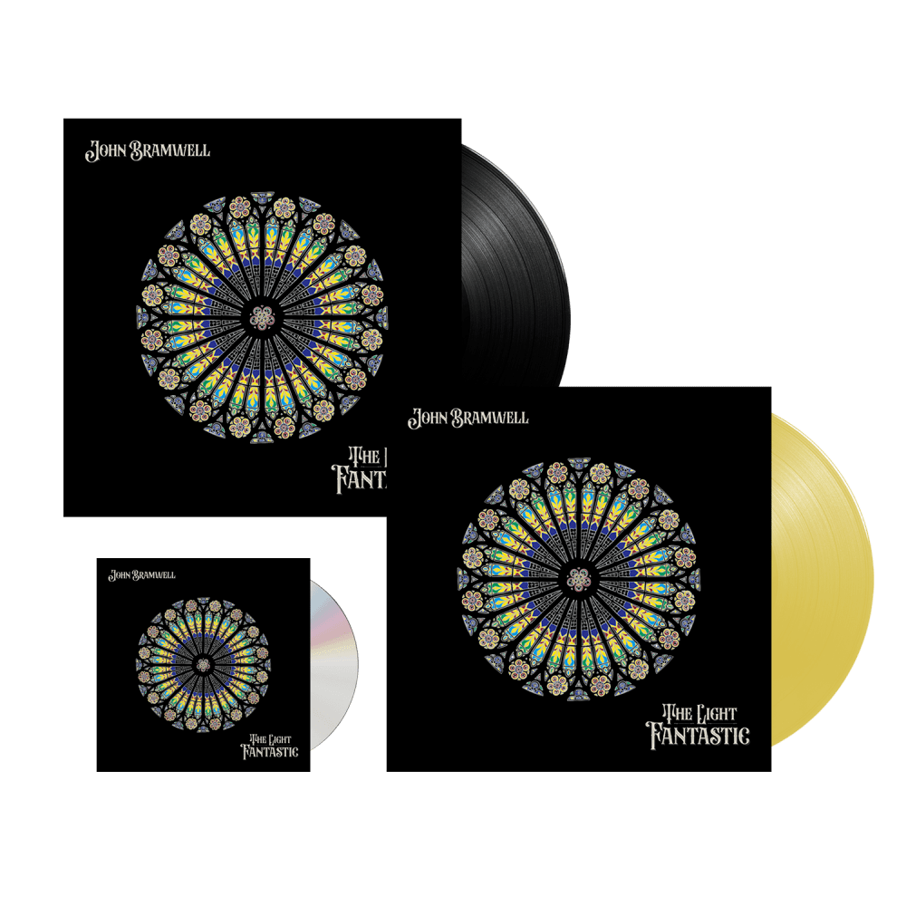 John Bramwell - The Light Fantastic CD Signed-Black Heavyweight Gatefold Vinyl-Yellow Gatefold Vinyl