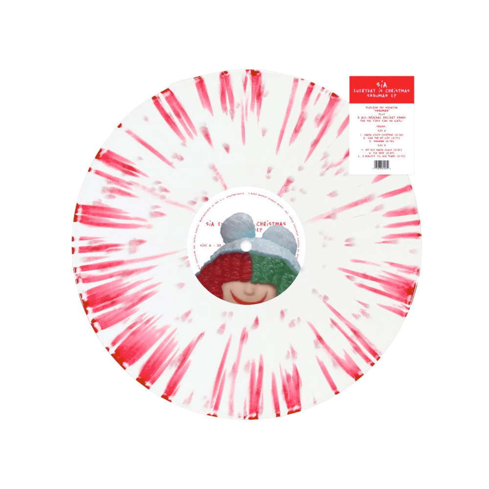 Sia - Everyday Is Christmas Snowman EP RSD BF 23 Red & White Splatter Vinyl