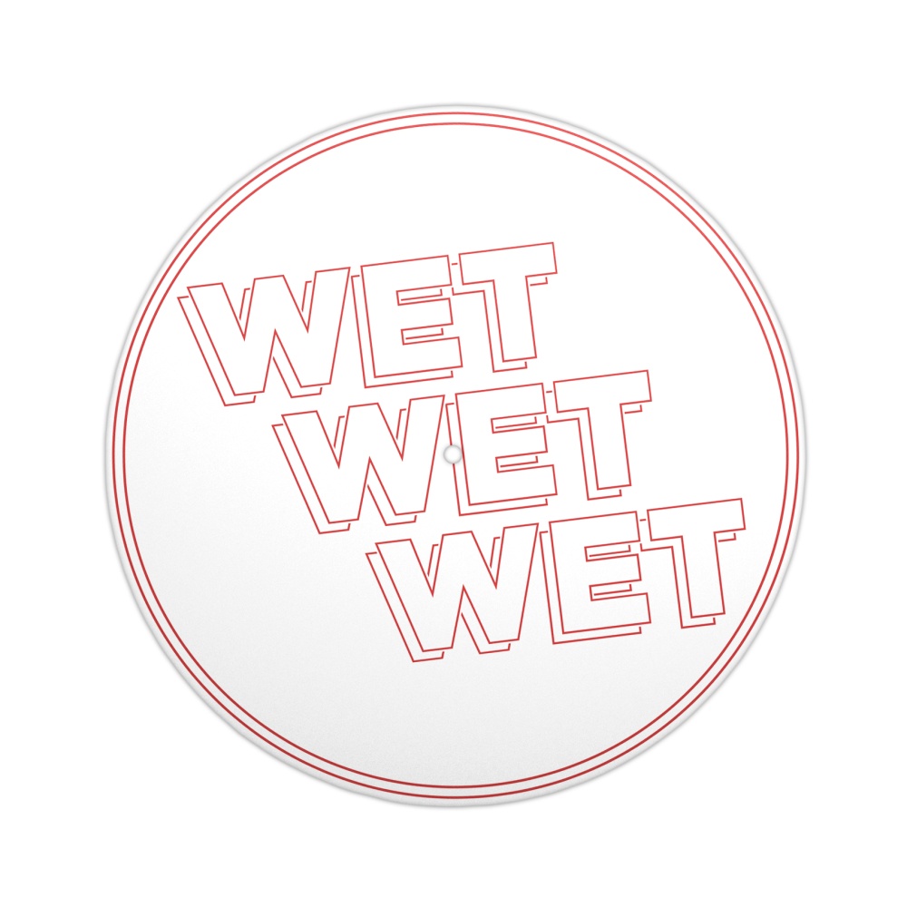 Wet Wet Wet Slipmat - Live In Denmark Limited Edition Vinyl Slipmat