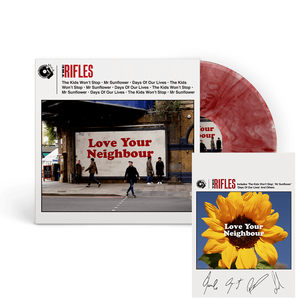 The Rifles Vinyl - Love Your Neighbour Transparent Red Marble Vinyl