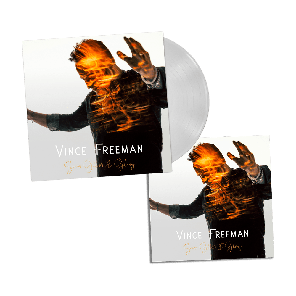 Vince Freeman - Scars-Ghosts & Glory Signed White Vinyl-Print