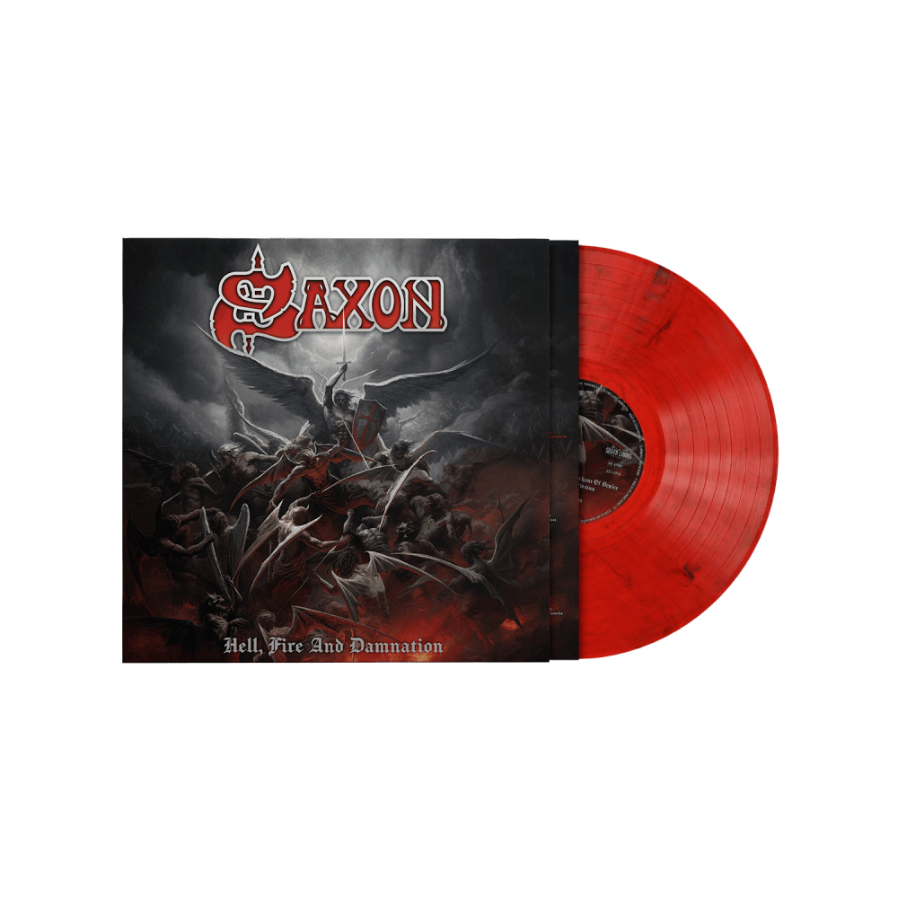 Saxon - Hell, Fire And Damnation Red Marble Heavyweight LP