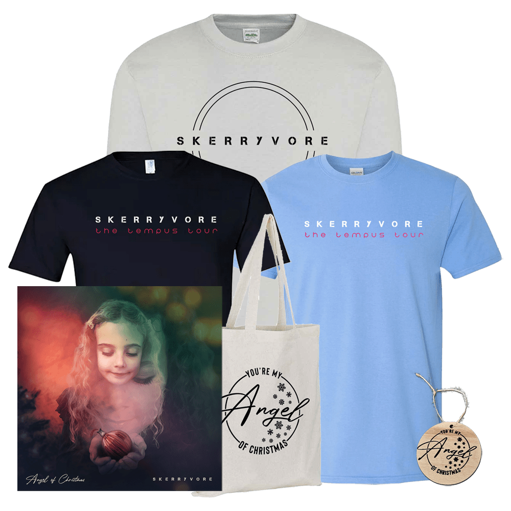 Skerryvore - Angel Of Christmas Digital Single + Bauble + Tote Bag + Winter Edition Sweatshirt + Tempus Tour T-Shirt