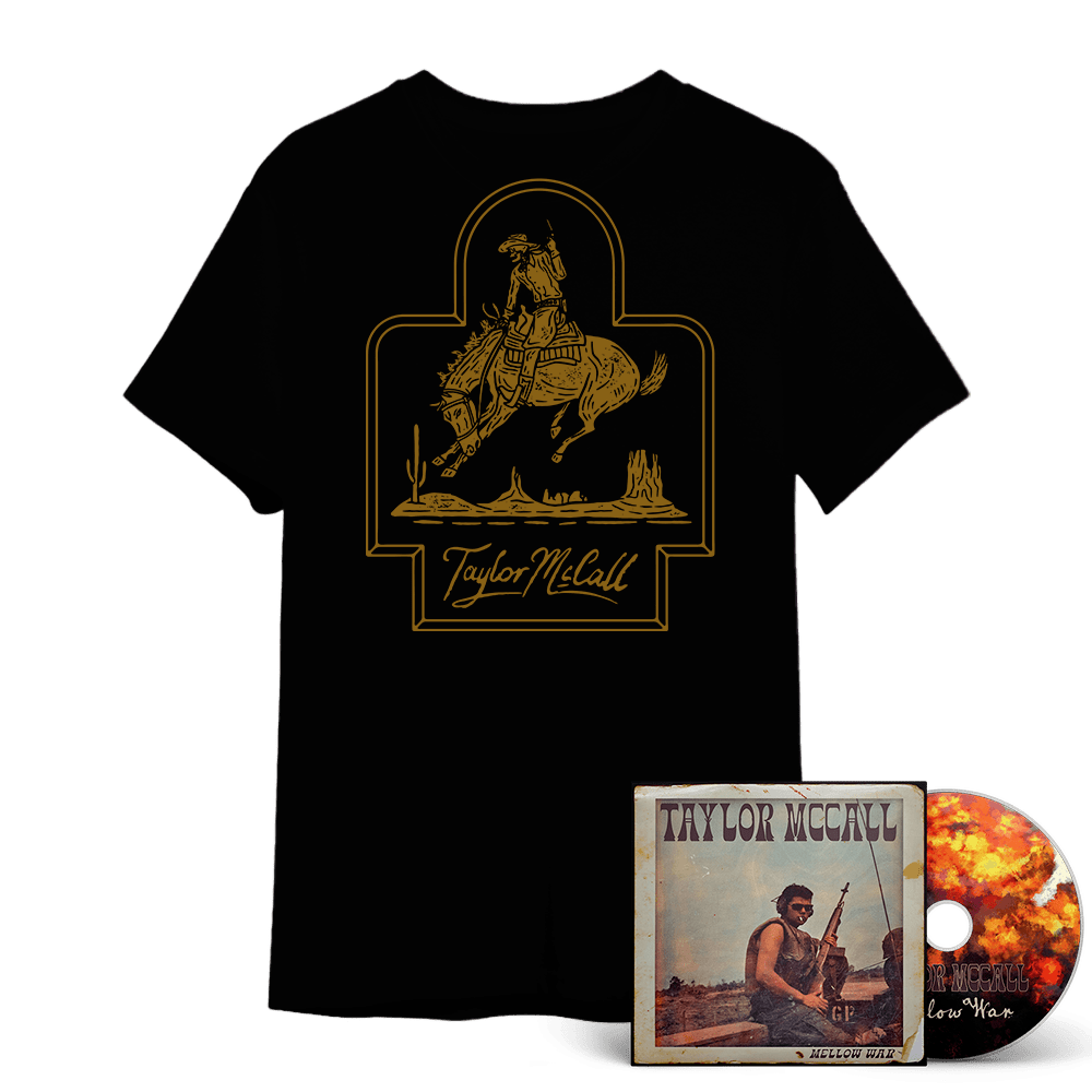 Taylor McCall T-Shirt - Mellow War CD + Cowboy T-Shirt