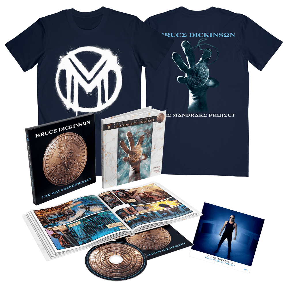 Bruce Dickinson - The Mandrake Project Super Deluxe CD Bookpack Edition + Album T-Shirt