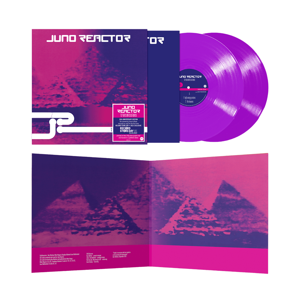 Juno Reactor - Transmissions 30th Anniversary Edition Neon Purple Double-Vinyl