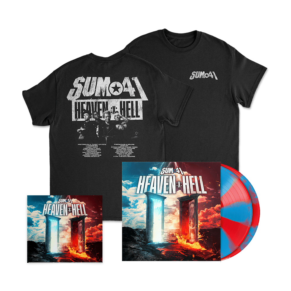 Sum 41 - Heaven :x: Hell Choice of Double Vinyl + 2CD + Band T-Shirt