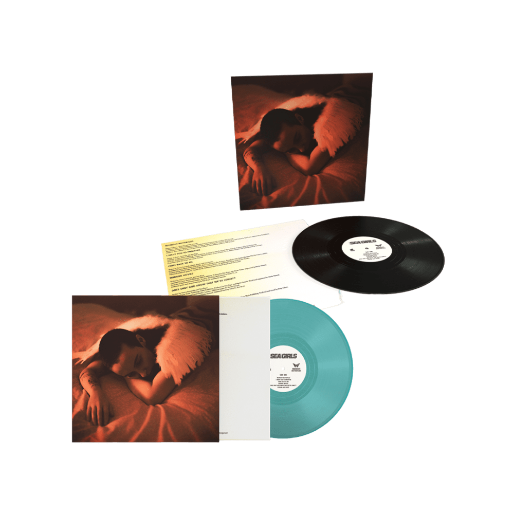 Sea Girls - Midnight Butterflies Petrol Coloured-Black Vinyl