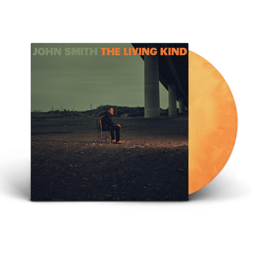 John Smith Vinyl - The Living Kind Alternate Artwork Galaxy Orange Signed Vinyl