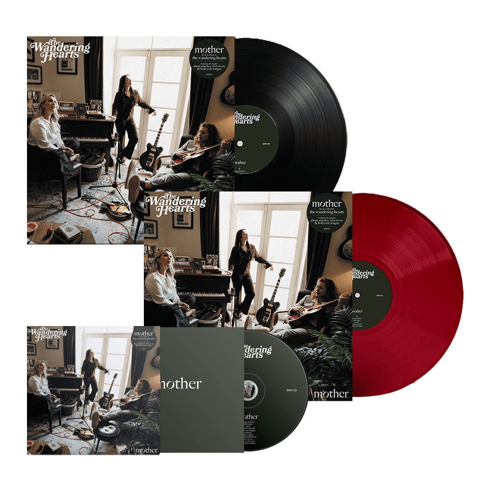 The Wandering Hearts - Mother CD-Exclusive Red-Vinyl-Black Vinyl Signed