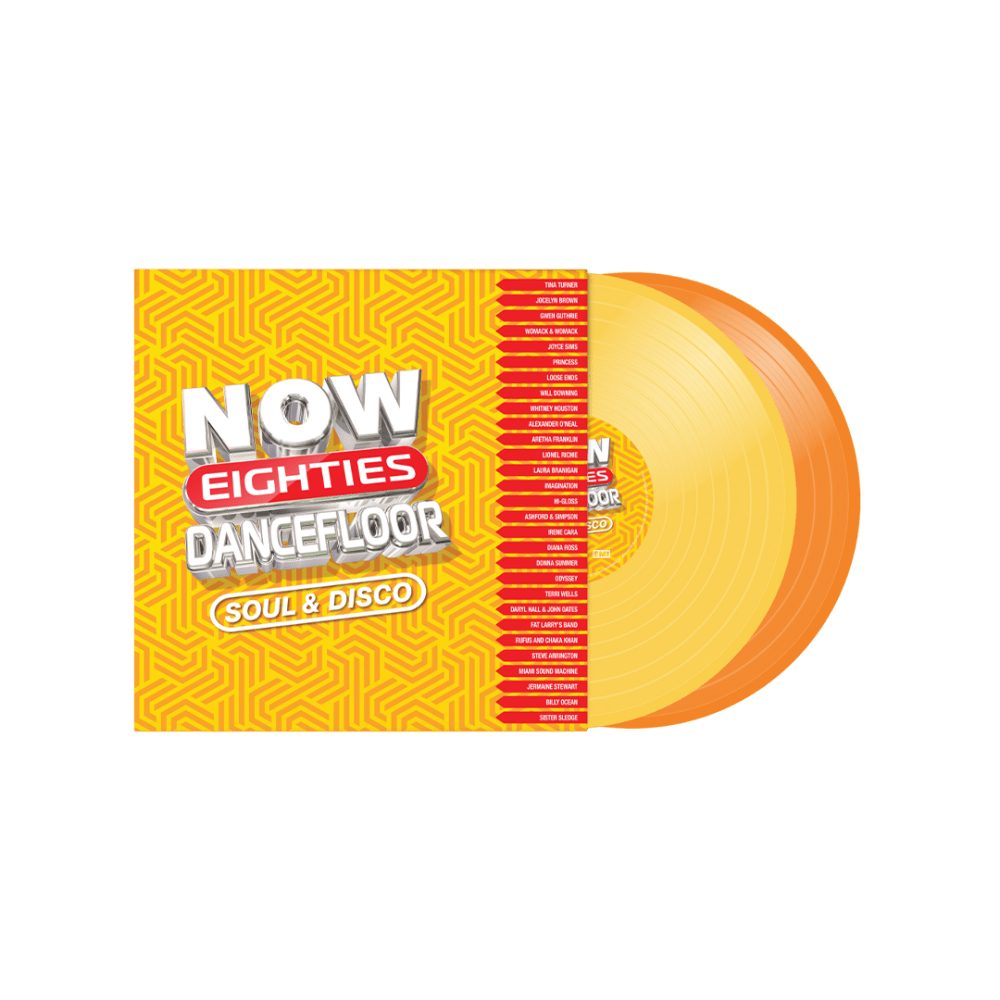 Various Artists Vinyl - NOW That's What I Call 80s Dancefloor Soul & Disco Yellow & Orange Double Vinyl